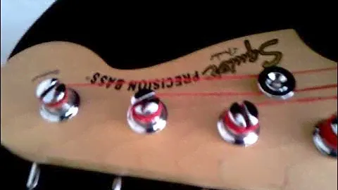 Squier Precision Bass Guitar by Fender/Standard Special(Apple Candy Red) #fenderbass  #squierbass