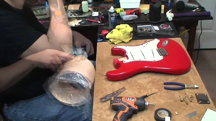 81 Korean Squier: Install US Pickups and setup.
