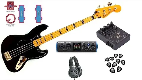 Squier Jazz Bass Classic Vibe 70's 4-String Pick DI Sound (No Talking)