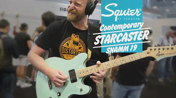 Squier Contemporary Starcaster - Hot active pickups and a sparkly finish for $400 - SNAMM19