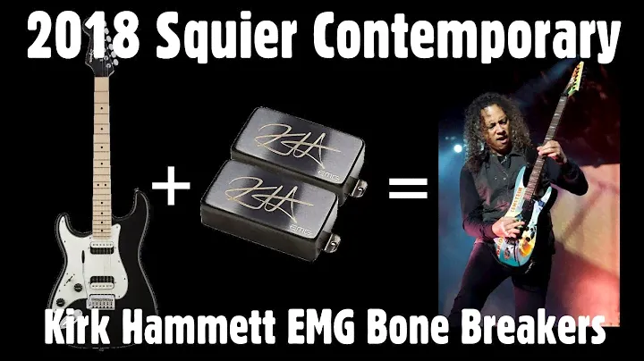 2018 Left Handed Squier Contemporary Series Kirk Hammett EMG Active Pickup Installation