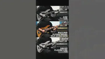 SIRE V5R VS Bacchus WL4-ASH33 WRS VS Squier Vibe 70s Bass Slap Demo
