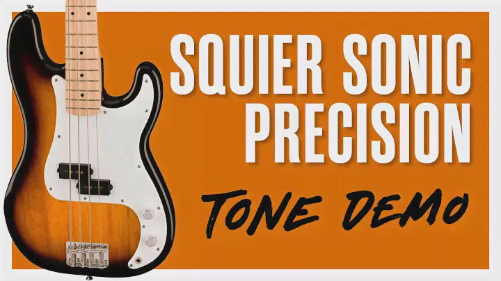 Squier Sonic Precision Bass Tone Demo