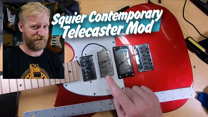 Squier Contemporary Tele Mod - 3 Humbuckers & Coil cuts all around! - Ryan uses power tools!