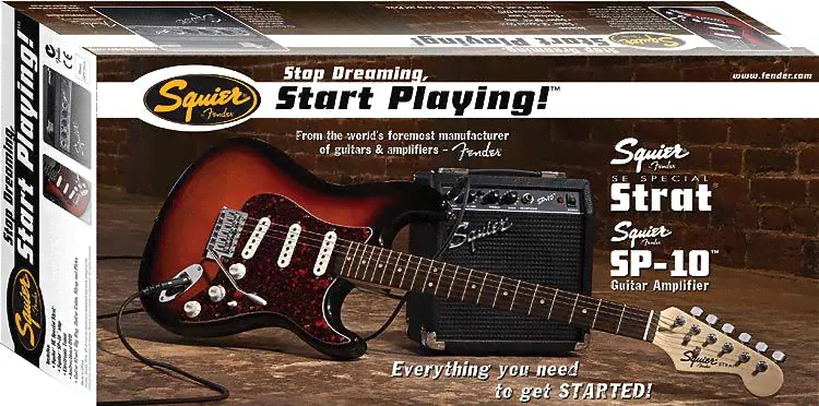 ГИТАРНЫЙ КОМПЛЕКТ FENDER SQUIER SE SPECIAL/SQUIER SP-10 AMPLIFIER SUNBURST