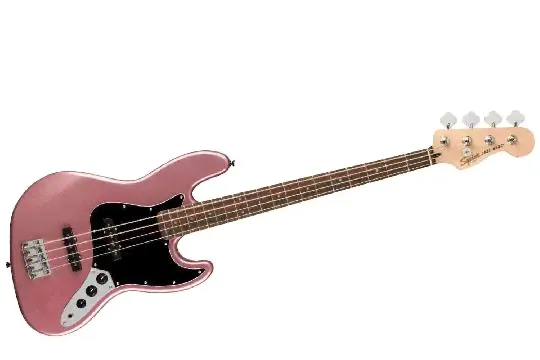 FENDER SQUIER Affinity 2021 Jazz Bass LRL Burgundy Mist - Бас-гитара-0