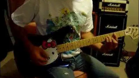 Fender Squier® Hello Kitty Stratocaster Electric Guitar