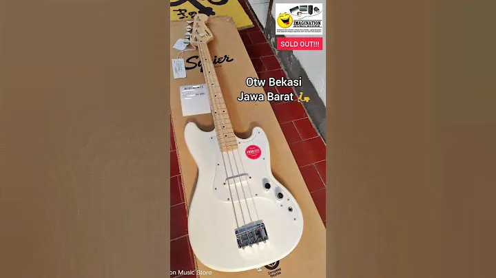 SOLD OUT! Squier Sonic Bronco Bass Arctic White. Asik nih bass shortscale kualitas gacor 🤟