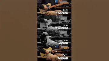 Squier VE Tele vs Fender Mexico Vintera Tele vs Fender USA Ultra Tele vs Fender CS 1960 Custom Tele
