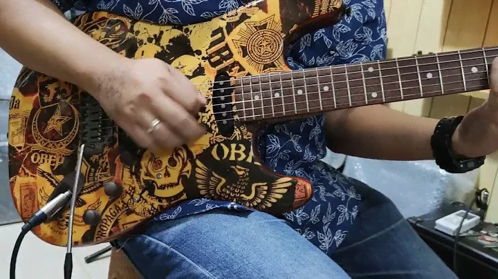 Dokumentasi Squier Stratocaster Obey Propaganda Sebelum Kirim Ke Jaksel
