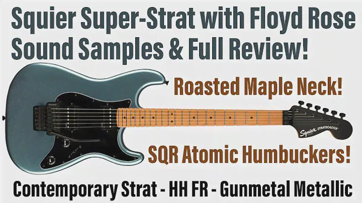 Squier Superstrat - Contemporary Stratocaster HH FR - Sound Samples and Full Review - Helix Models!