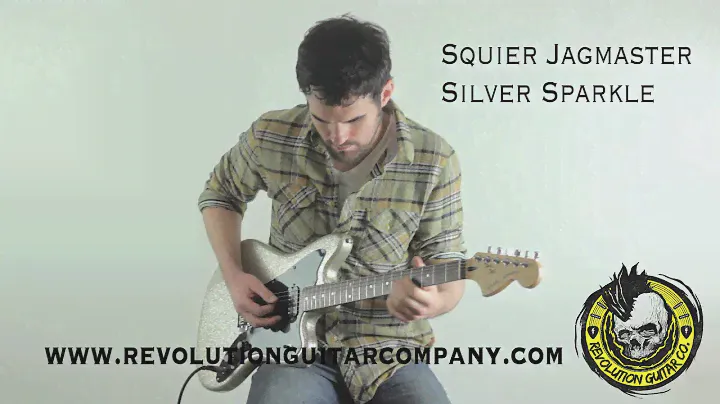 Squier Jagmaster Silver Sparkle - THE REVOLUTION GUITAR COMPANY