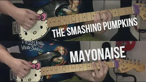 The Smashing Pumpkins - Mayonaise Guitar Cover Using Squier Hello Kitty Strat