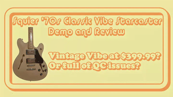 Squier Classic Vibe Starcaster Review | Best Semi-Hollow for Under $400 #starcaster #fender