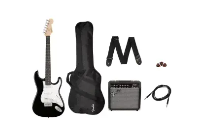 Электрогитара FENDER SQUIER MM STRAT в комплекте с комбо Fender Frontman 10G и чехлом-0