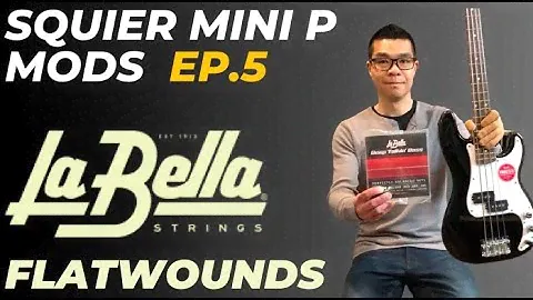 Squier Mini Precision bass mods Ep.5: Labella Flatwounds Deep Talkin' 760FM-P