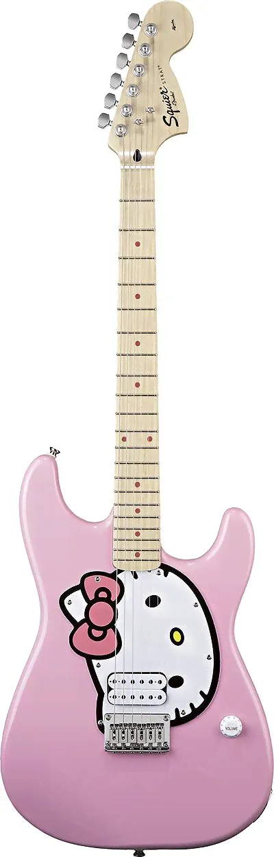 ЭЛЕКТРОГИТАРА FENDER SQUIER HELLO KITTY STRAT PINK